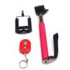 Monopod CA-6071 Selfie Rod with Bluetooth Remote Control Red